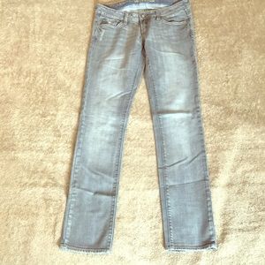American Eagle size 4 reg skinny 77 gray jeans